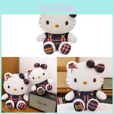 College Style Kt Cat Plush Doll With Short Pile Fabric For Gift Giving