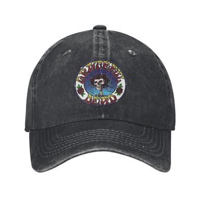 Gratefully Rock Band Dead Gorra de Béisbol Vintage Algodón Desgastado Calavera Musical Sombrero para Hombres Mujeres Exterior Golf Regalo Gorras Sombrero