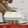 Compostable 4-Compartment Meal Prep Containers