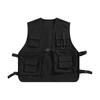 Herren Cargo Weste V-Ausschnitt Ärmellos Mehrere Taschen Weste Mantel Lockere Passform Einfarbig Casual Style Cargo Weste Outwear