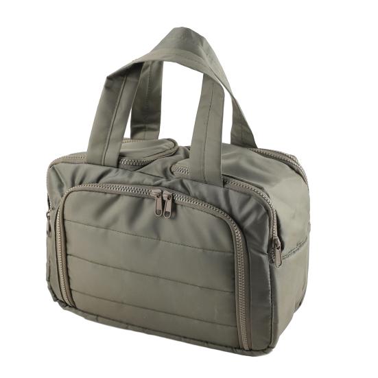 Travel Cosmetic Bag Large Capacity Quilted Makeup Bag Portable Cosmetic Toiletry Organizer with Dry Wet Separation