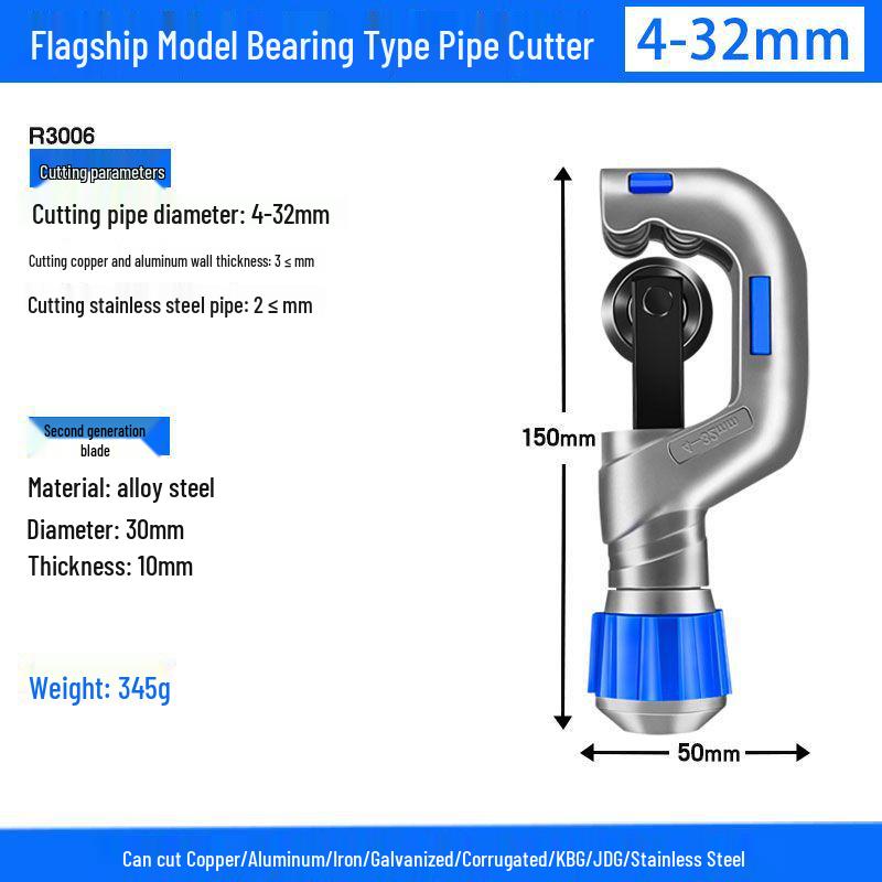 Manual Stainless Steel and Copper Pipe Cutter Tool