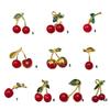 Bright Cherry Fruit Brooch For Women Fashion Accessory Strong Alloy Great For Casual Outings And Special Event