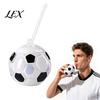 Tazza con Cannuccia Anti-Sversamento Borraccia da Calcio con Cannuccia, Tazza di Plastica a Forma di Calcio da 500ml, Contenitore Portatile per Bevande Tumbler Sportivo con Coperchio per il Giorno della Partita,