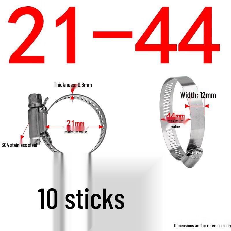 304 Stainless Steel American Type Hose Clamps