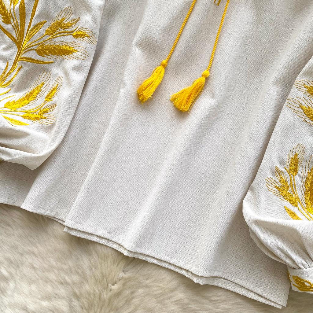 Fashion Blouse for Women Lantern Sleeve Loose Bandage Shirts Vintage Embroidery Spring Blouses Tops