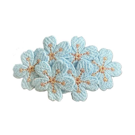 Hairpin Embroidered Cherry Blossom Hair Clip Side Clip Bun Decoration Macaron Color Hair Pin Hair Accessory