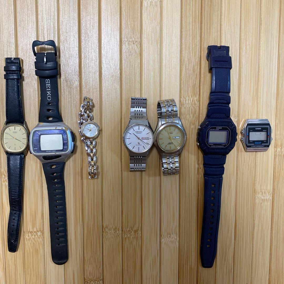 Used Bulk sale of watches set of 7 SEIKO CASIO CITIZEN