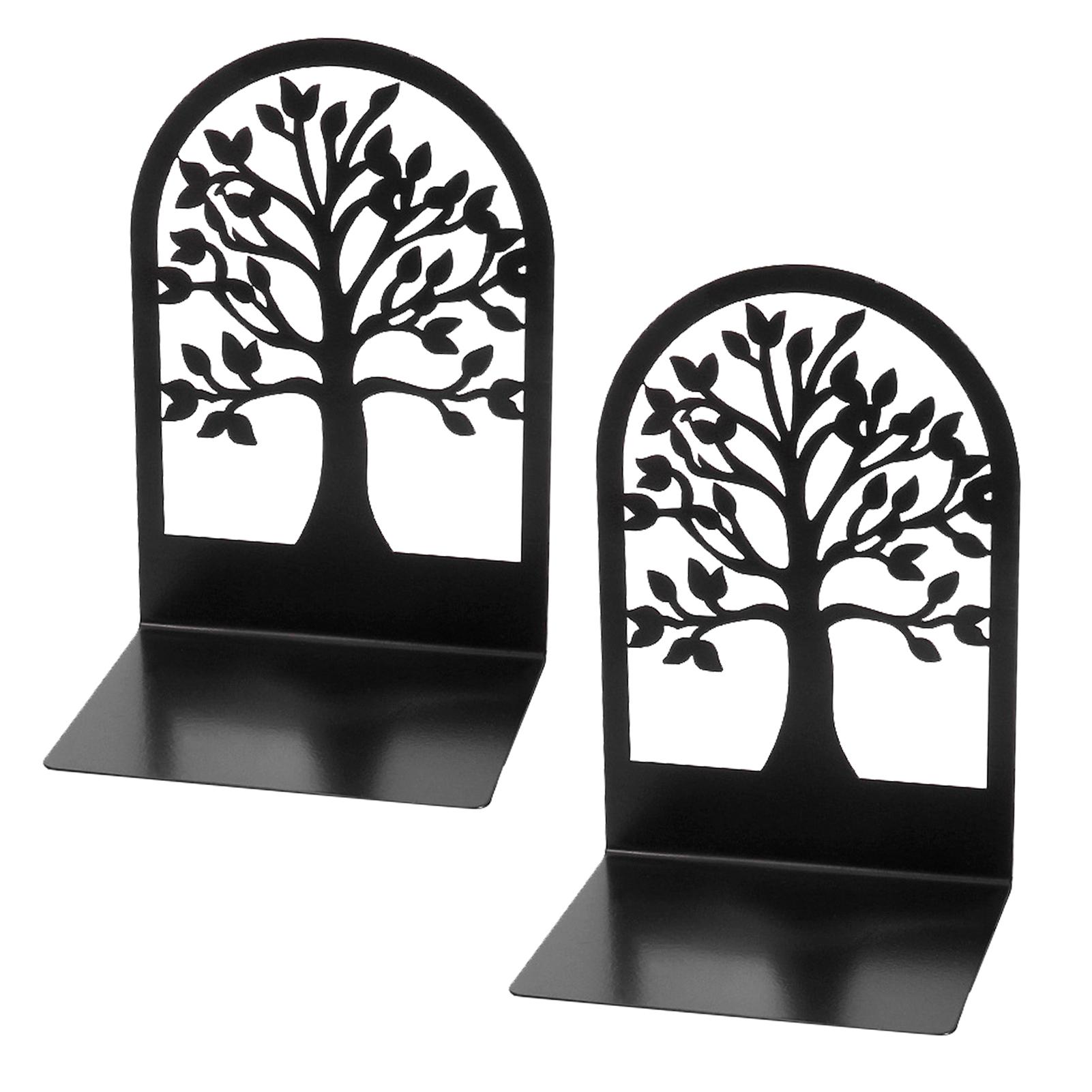 JM Shop Book Ends Металлическая полка без пропуска в форме дерева для офиса и дома Standard чёрный 1609₽