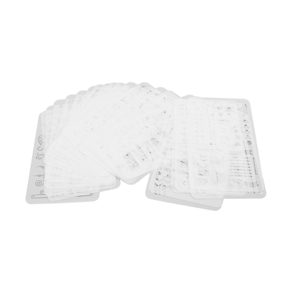 24 Stück Hohlmalvorlagen PET Kopierzeichenschablonenbretter für DIY Bastelarbeiten