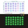 Colorful Starry Sky Luminous Wall Decals - Self-Adhesive Fluorescent Meteor Decorations for Children's Rooms and Cabinets