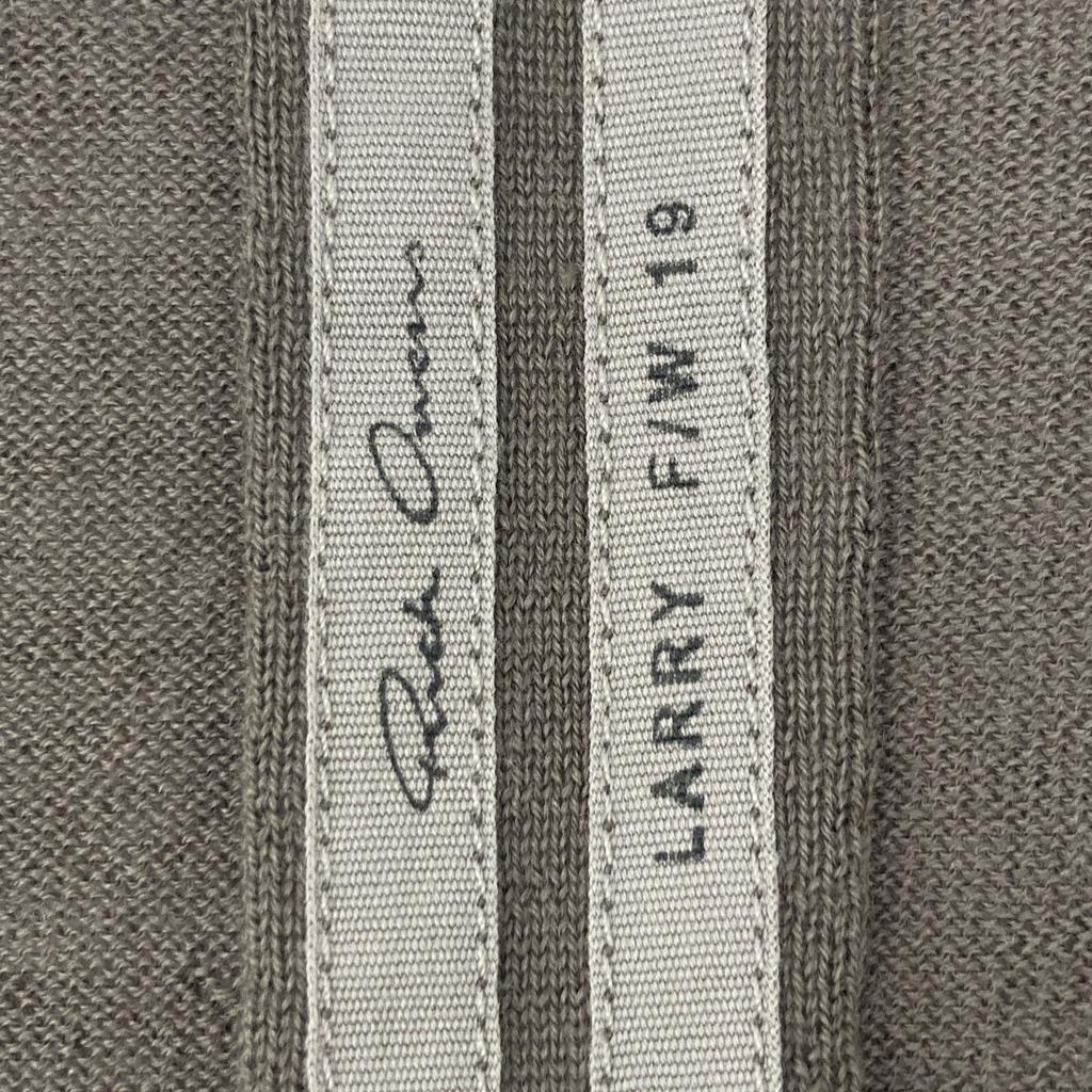 Rick Owens 19FW Brown LARRY V-neck pullover knit tops Not written BrownUsed