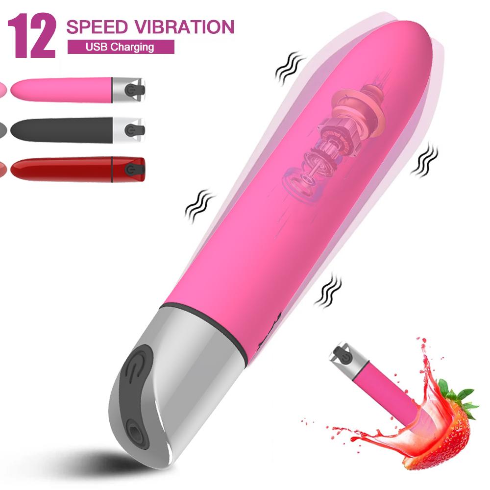 USB Charge Powerful Bullet Vibrator Dildo Sex Toys for Women Anal Clitoral Stimulator Erotic Vibrator Adult Sex Toy Shop 18