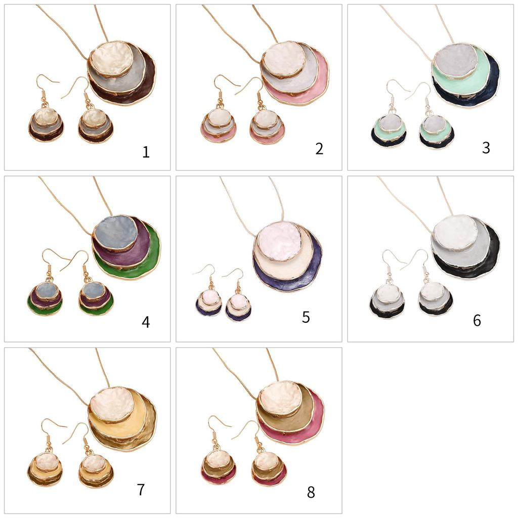 Vintage Flower Jewelry Set Elegant Bridal Jewelry Fashion Neck and Ear Jewelry Suitable for Matching Various Outfits