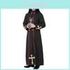 Gruseliges Schwarzes Halloween Priester Kostüm Robe Für Männer Und Frauen Cosplay Theater Veranstaltungen
