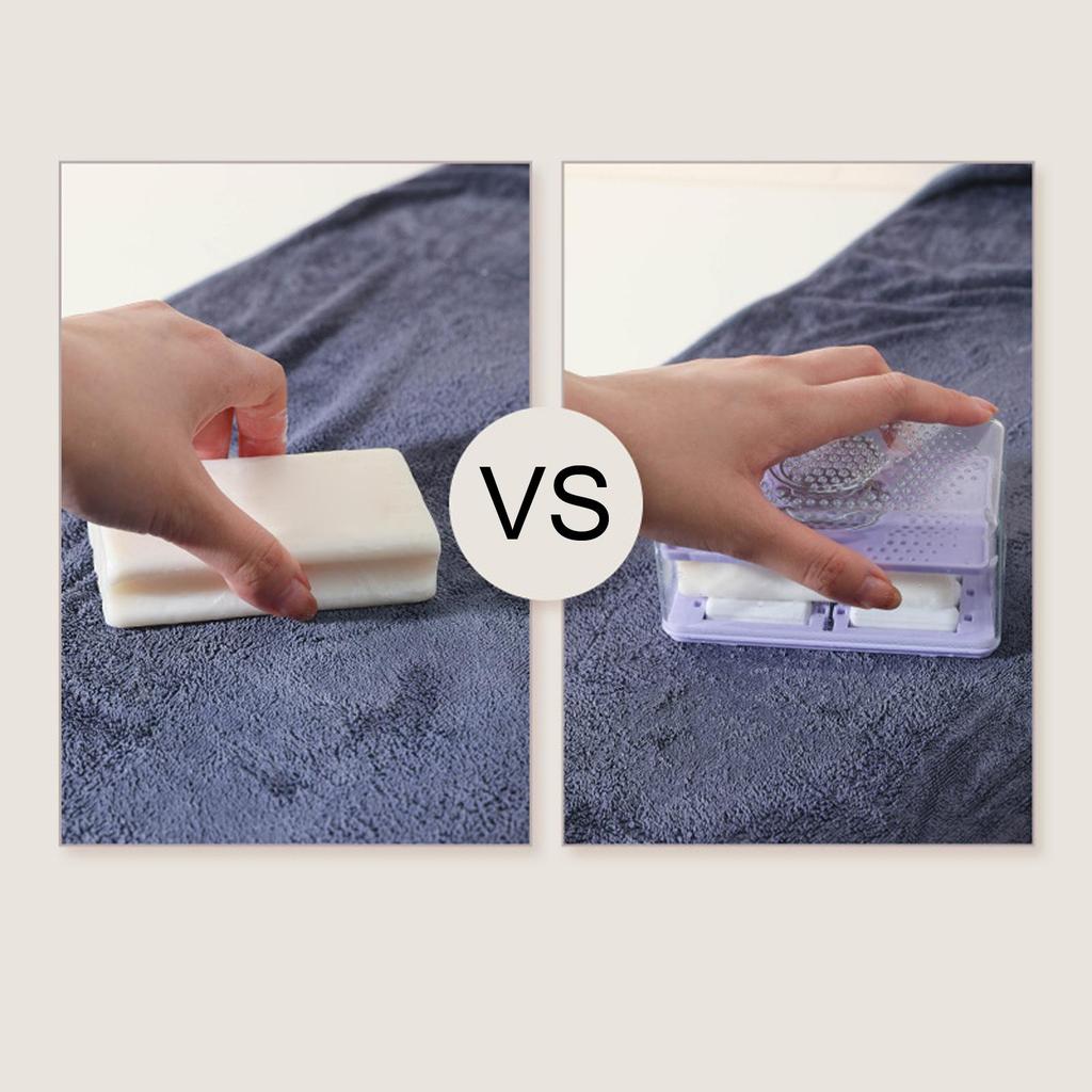 Bathroom Soap Holder with Spacious Storage and Anti-Dust Design