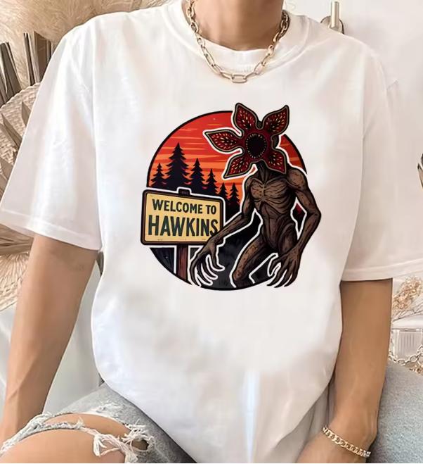 Running Up That Hill T Shirt Wome Movie Graphic Tees Y2k Streetwear Tee Girl Anime The Demogorgon Shirt Harajuku Top Tees Trendy