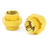 2Pcs Hose Connector Brass Garden Hose Fittings 1/2inch Double Female Threads Quick Connector Easy to Installation
