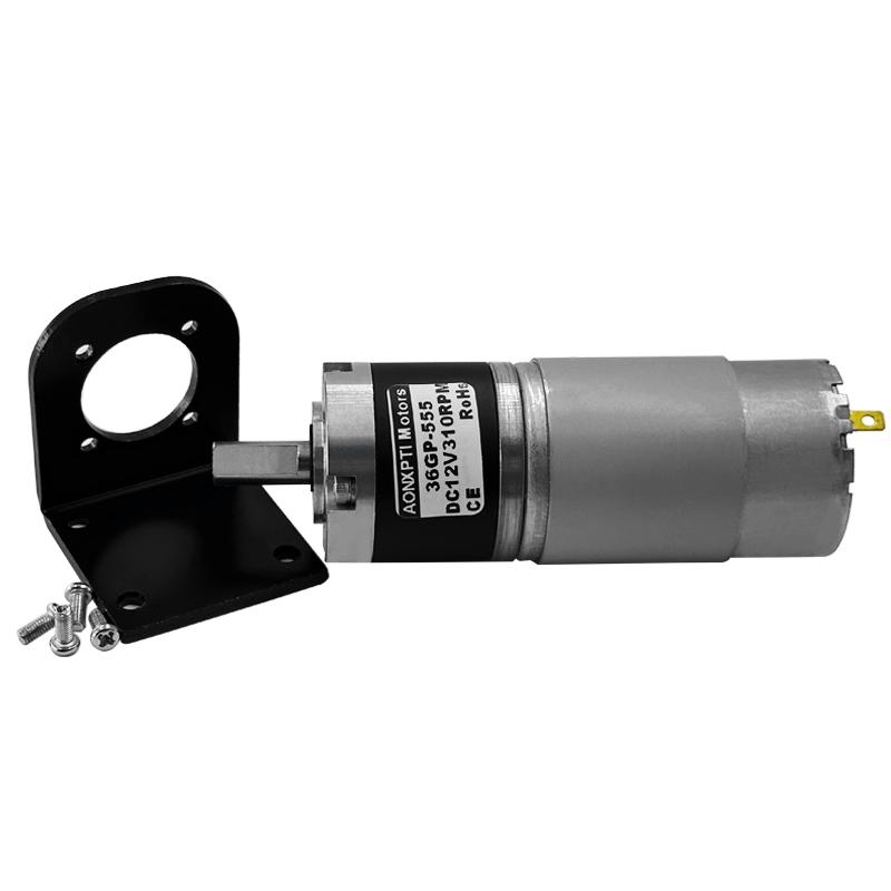 36-555 High Torque DC Geared Micro Motor Speed Adjustable DC12V 24V 36mm Planetary Gearbox Metal Gear Micro Motor 11RPM~2160RPM