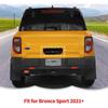 RT-TCZ Heckklappengriff-Abdeckung Hintertürgriff-Abdeckung Zierleiste Dekoration Außenzubehör für Ford Bronco Sport 2021 2022 2023 2024 (Schwarz)
