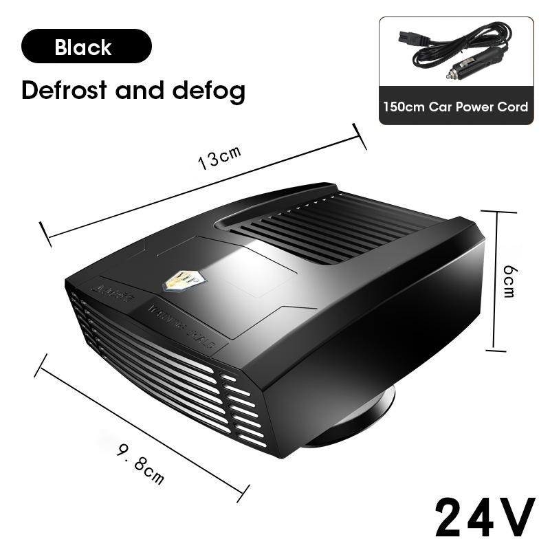

Электрический обогреватель для автомобиля, грузовика, 12/24 В, подогрев, охлаждение, размораживание и устранение запотевания, зимний вентилятор для обогрева автомобиля, вращение на 360 градусов