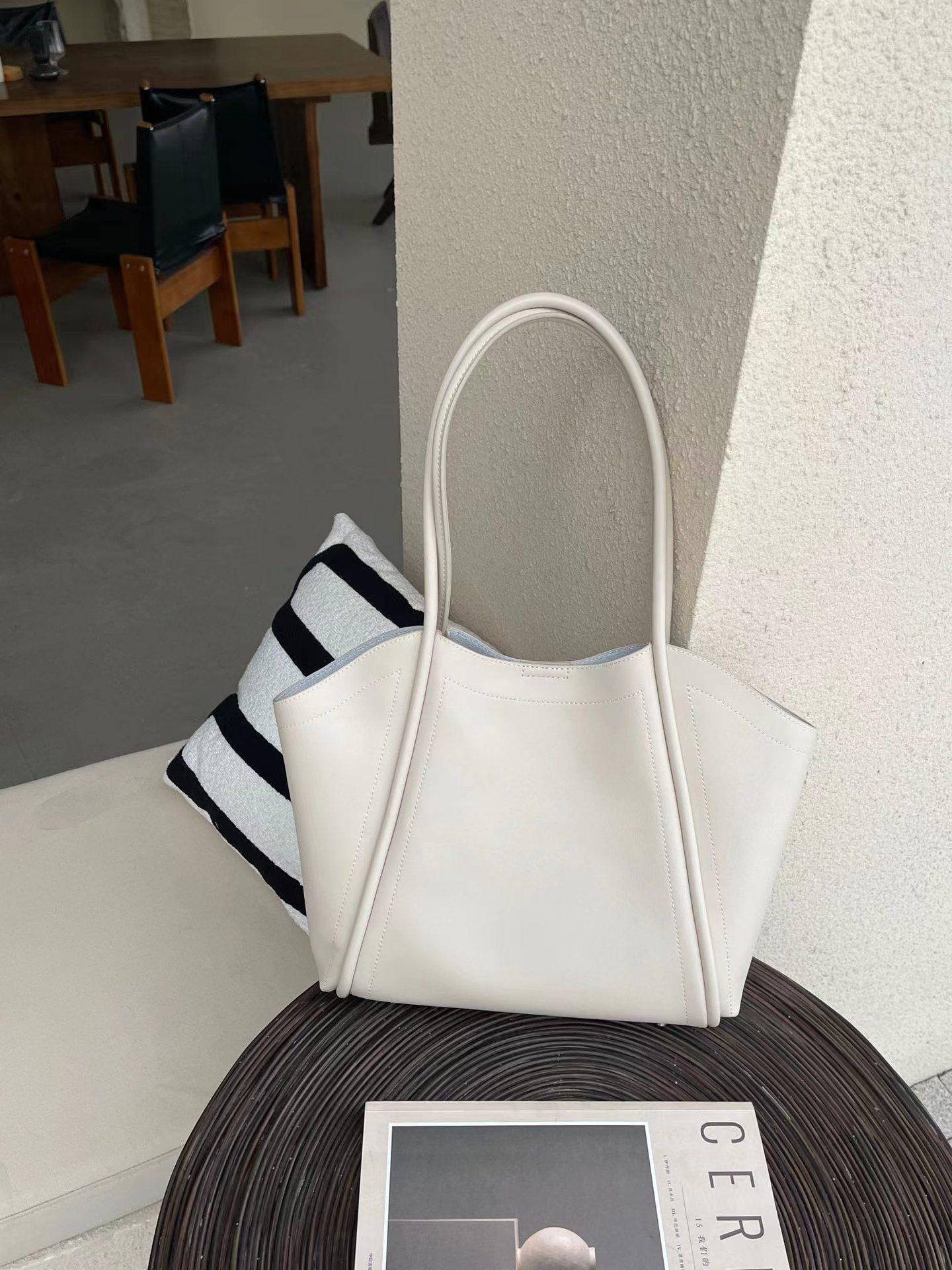 

2025 Женская большая дизайнерская сумка из мягкой кожи, вместительная сумка через плечо из коровьей кожи 38*9*26 cm