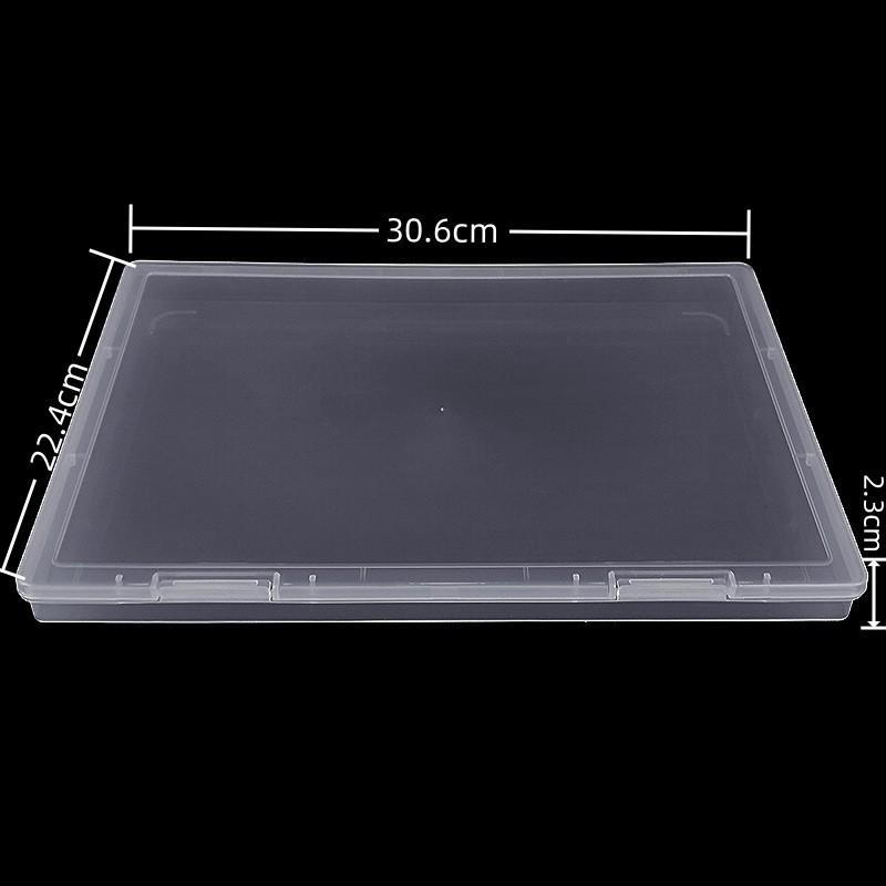 Large Transparent Rectangular Hardware Storage Box with Lid - PP Plastic Tool Accessories Organizer