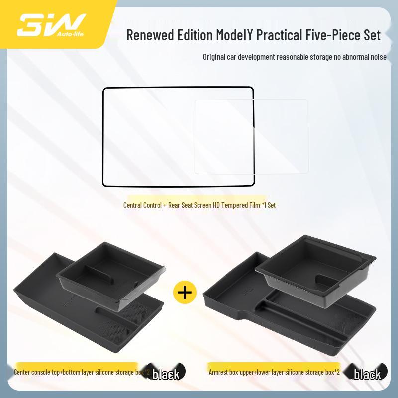 Tesla Model Y & 3 Displayschutz - Gehärtetes Glas, HD-Displayfolie, Schutz für die Mittelkonsole.