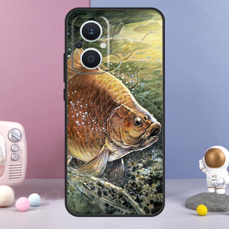 Fish Fishing Funda For OPPO Reno 12 F 11F 13F 14F 10 11 13 14 Pro 7 8 Lite OPPO Find X9 X6 X5 X8 Pro Case