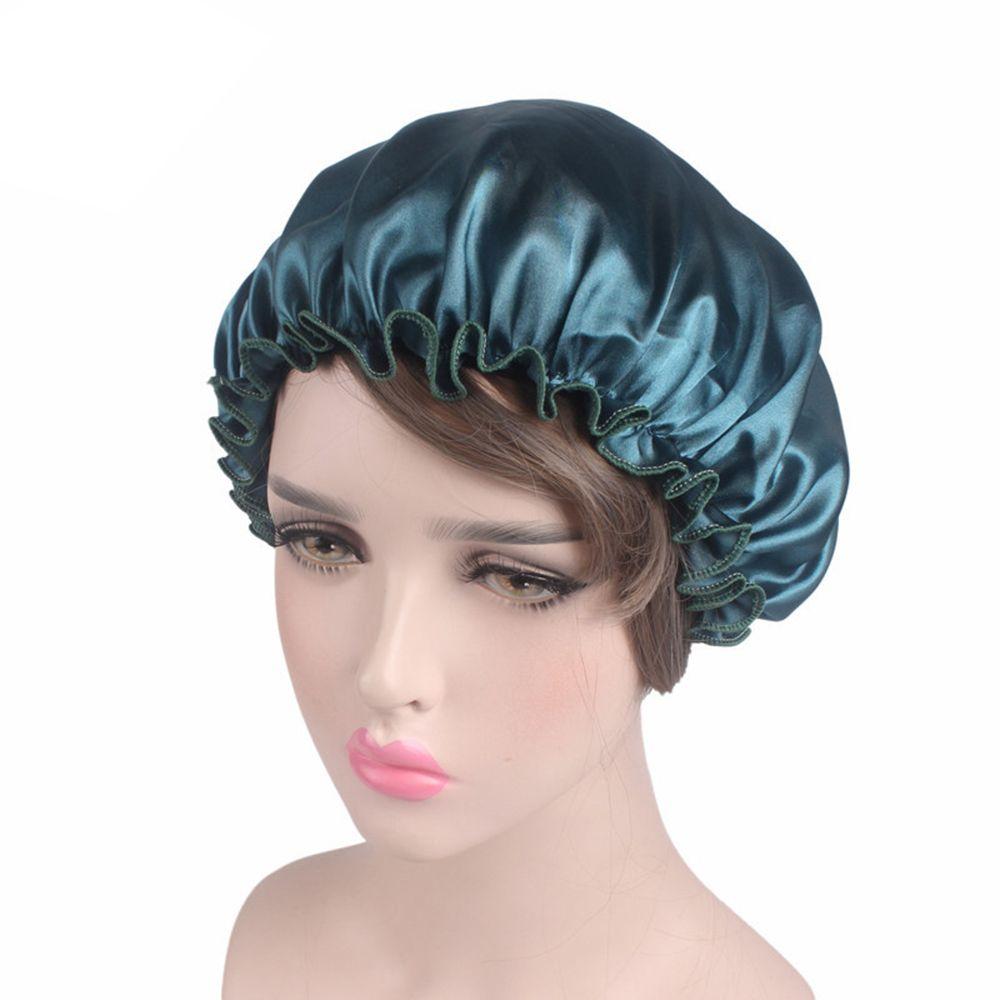 Fashion Hair Care Nightcap Head Cover Bath Lady Shower Hat Hair Cap Shower Caps Sleeping Hat