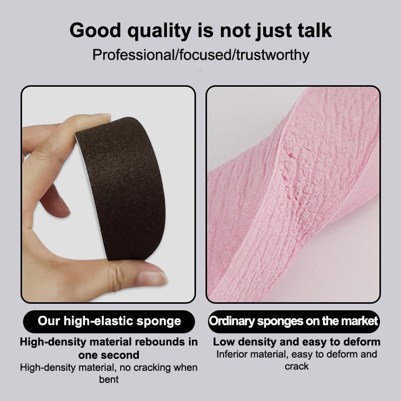 Pro Manicure Nail Files Dual Sided Nail Care Tools Buffing Sanding Halfmoon Shapes Nails Washable 100/150/180/240 Grit