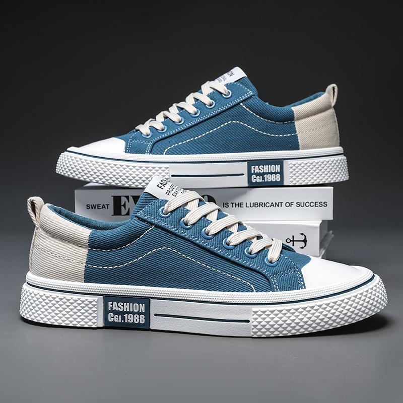 Men's Shoes 2024 Autumn New Korean Version Breathable Lightweight Casual Sports Niche Canvas Board Shoes Trend