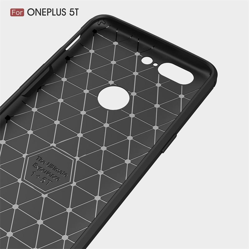 Etui na Oneplus 5T A5010 Odporne na wstrząsy Silikonowy Bumper Armor Miękki Silikonowy TPU Tylny Pokrowiec na Telefon dla Oneplus 5T Oneplus5T A5010