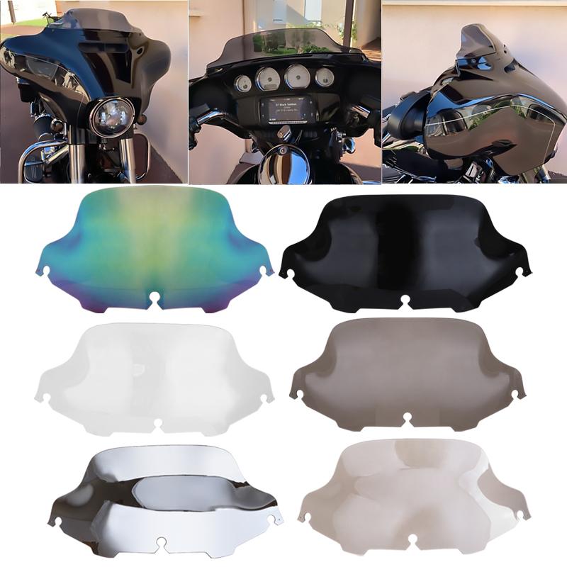 6" 8" Windscreen Motorcycle For 1996-2013 Harley Electra Street Glide FLHX Touring CVO Wind Deflector Windshield Fairing Case