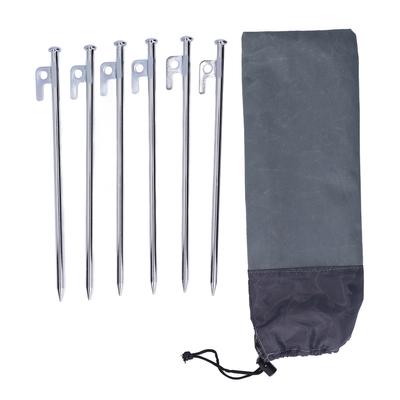 6Pcs Tent Stakes Pegs Anti Dropping Good Fixability Flat Head Design Easy To Use Outdoor Camping Tent Pegs for Hiking