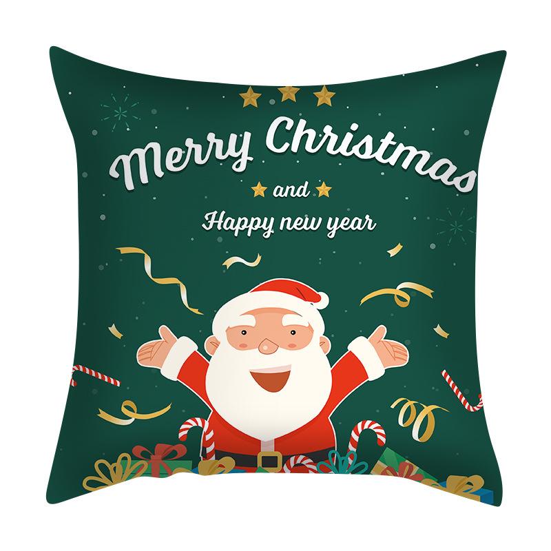 Santa Claus Pillowcase Nordic Exclusive for Amazon Living Room Bedroom Cushion Pillow Can Be Customized