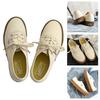 Beige Ladies Casual Canvas Shoes With Low-top Design And Rubber Sole