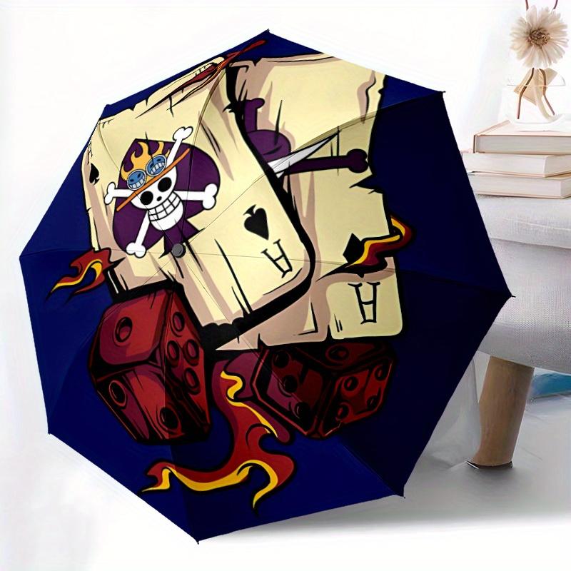 One Piece Automatic Open/Close Umbrella   Compact Travel Umbrella, 8 Rib Heavy Duty Construction, Ideal Gift, 163