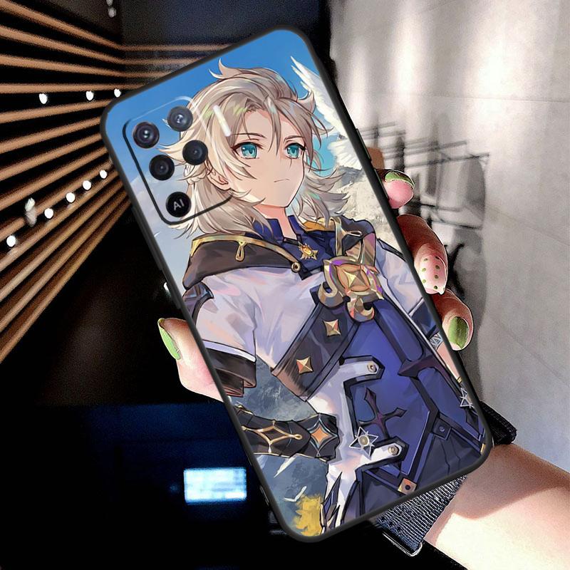 Albedo Genshin Impact Case For Oppo A5 Pro A15 A17 A57 A77 A18 A38 A58 A78 A98 A94 A74 A54 A16 A76 A96 A40 A60 A80