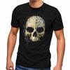 Men's T-Shirt Printed Skull Skull Tattoo Tribal Print-