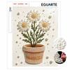 Pearl Painting Art Handmade Daisy Flower Pot DIY Pearl Decoration Painting