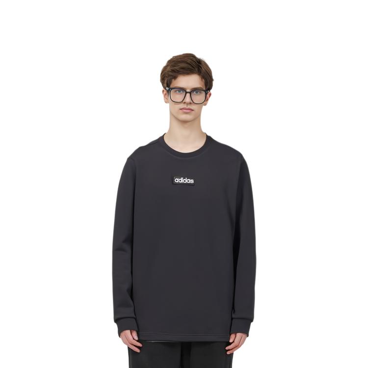 adidas Neo Sweatshirts Men's Black Crew Neck Moderate Regular EI4701