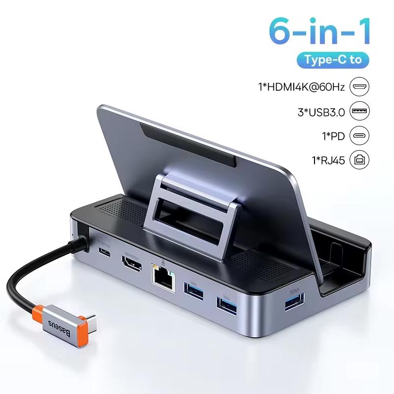 Baseus SteamDeck docking station Type-C docking station USB-C to Gigabit Ethernet port HDMI adapter 4k60Hz