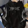 Dark Wind Hooded Sweater Men's Large Size Sweater Magic Sword Printed Jacket Vintage Street Top Tide
