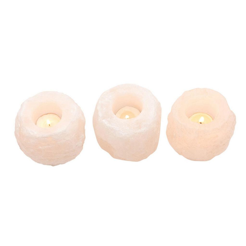 Serenity Natural Stone Tealight Holder (Pack of 3)