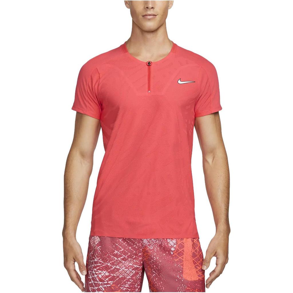 Nike Court Dri-FIT ADV Slam Logo Print Crew Neck Short Sleeve T-Shirt Men Tops Red DX5523-850