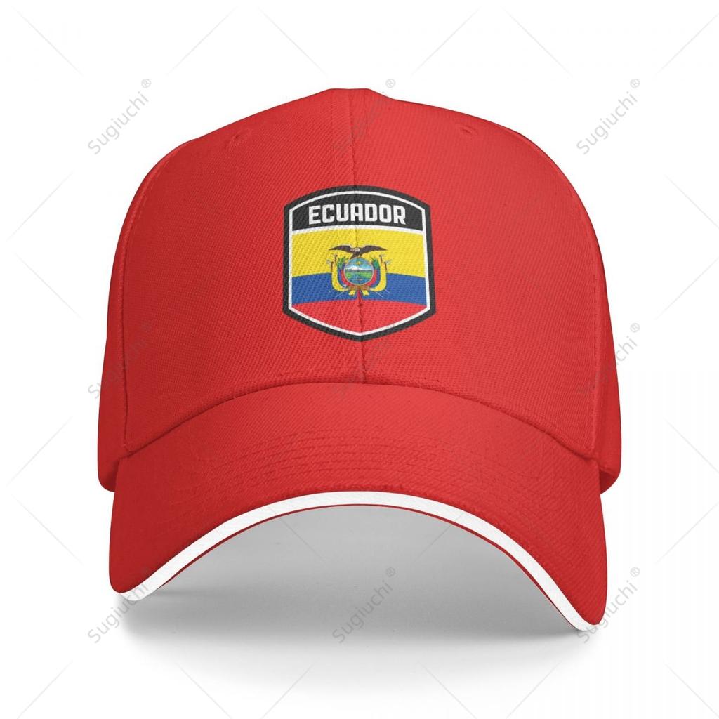 Multifunction Ecuador Flag Shield Sandwich Baseball Cap Unisex Sports Casual Caps Golf Hat Fishing Outdoors