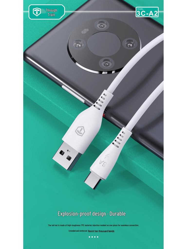66W Certified Fast Charger & USB-C Cable for Android & Apple