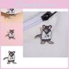 Cute Creative Cartoon Animal Series Brooch Featuring Adorable Mouse Design For Unique Fashion Accessories