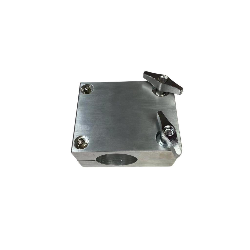 Adjustable T-Leg Clamp for Drum Rack Frame: Right Angle Pipe Clamp with Memory Lock